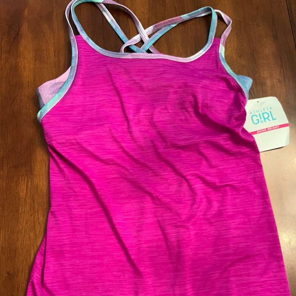 Athleta Girl Upbeat 2 in 1 Tank NWT-Size 14